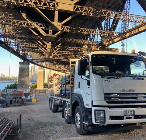 Wirk at Bridge | Hiab Hire Sydney | Crane Hire Sydney