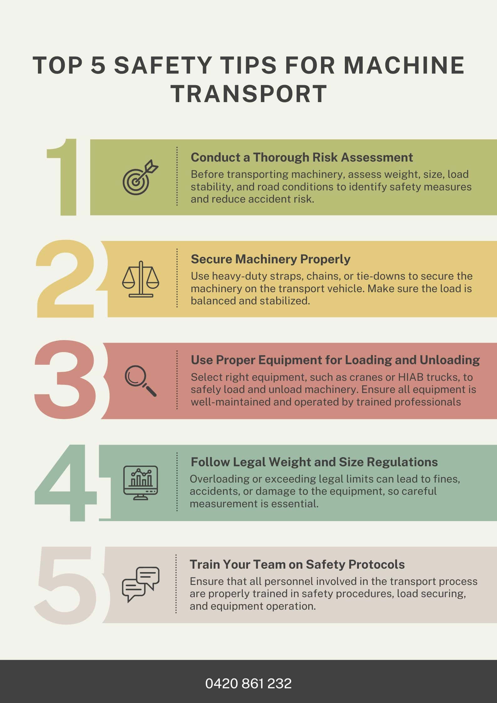 Top 5 Safety Tips for Machine Transport