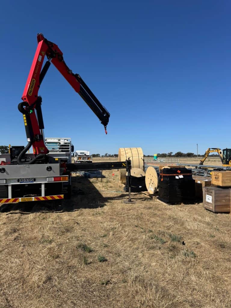 Delivery some cable and material to HAY NSW