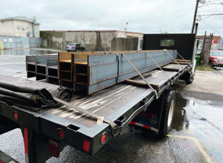 steel beams transport